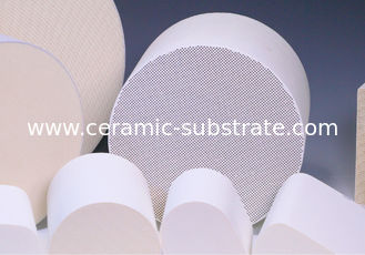 Cylindrical Honeycomb Ceramic Support Customize For Catalytic Converters