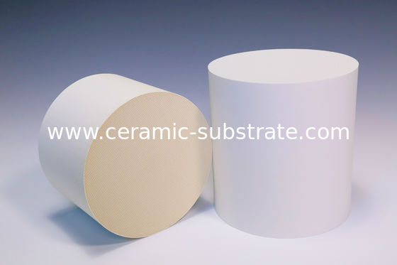 Buy Oval Honeycomb Ceramic Carrier White For Exhaust Gas Purification online manufacture