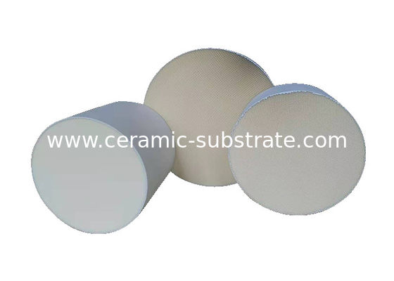 Buy Round Cordierite Dpf Honeycomb Ceramic Substrate 100 200 CPSI Cells Density online manufacture
