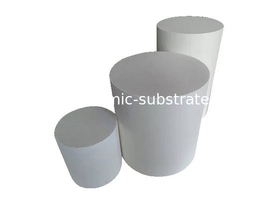 Buy White DPF Substrate Cordierite Wall Flow Filter With High Filtration Efficiency online manufacture