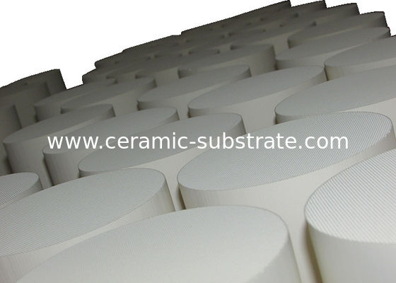 Buy White Alumina Ceramic Substrate , Honeycomb Ceramic Filter For Car / Motorcycle online manufacture
