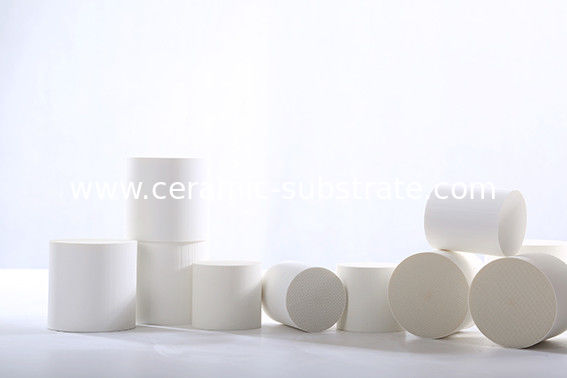 Catalyst Support Cordierite Honeycomb Ceramic White For TWC