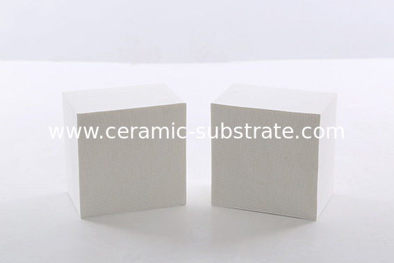 MgO Cordierite Honeycomb Ceramic , Ivory Ceramic Substrates