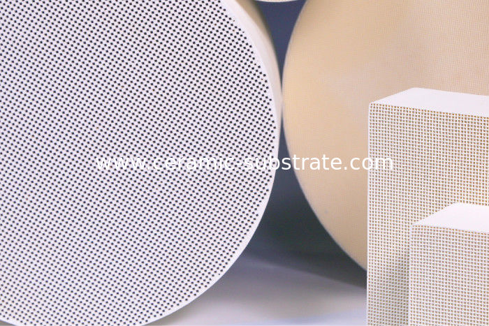 Thin Honeycomb Ceramic Substrate , Cellular Catalyst Substrates