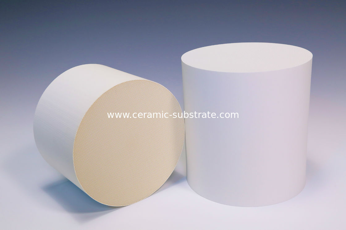 Oval Honeycomb Ceramic Carrier White For Exhaust Gas Purification