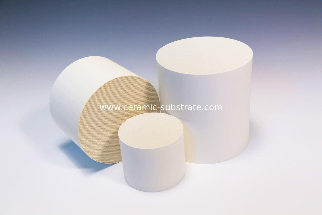 Three way Catalytic Cordierite Honeycomb Ceramic Porous  Customize