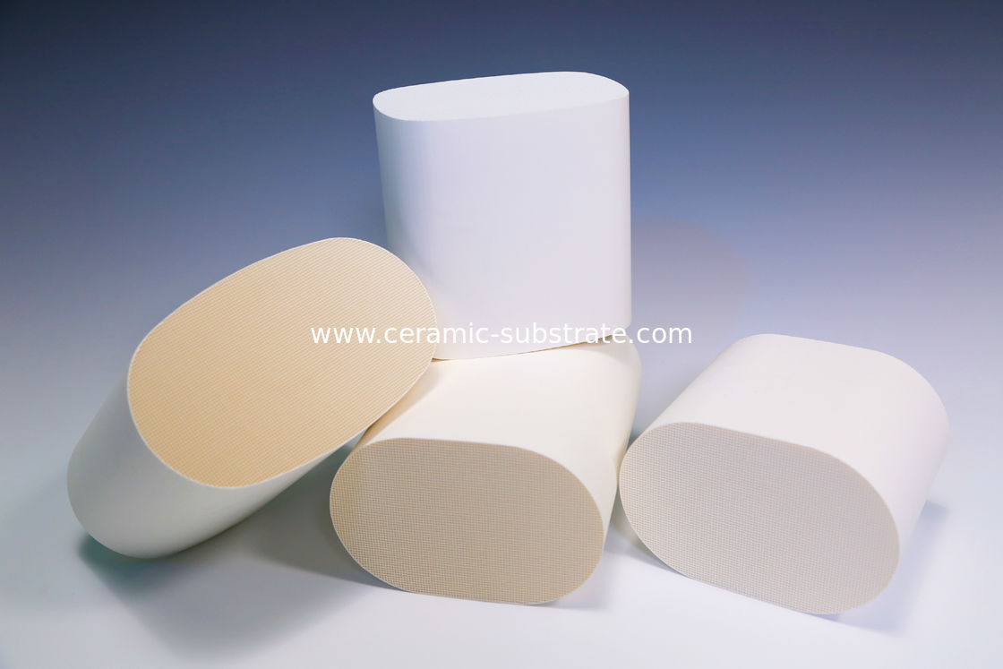 White Honeycomb Ceramic Filter Custom For Catalyst  Supports