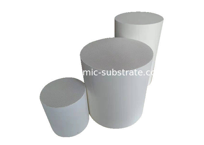 White DPF Substrate Cordierite Wall Flow Filter With High Filtration Efficiency