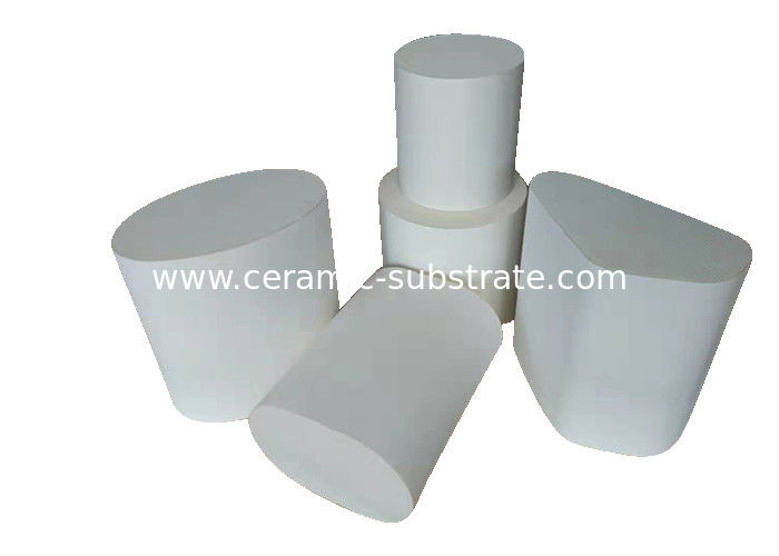 White Alumina Ceramic Substrate , Honeycomb Ceramic Filter For Car / Motorcycle