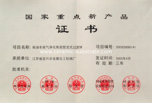 China Jiangsu Province Yixing Nonmetallic Chemical Machinery Factory Co.,Ltd certification
